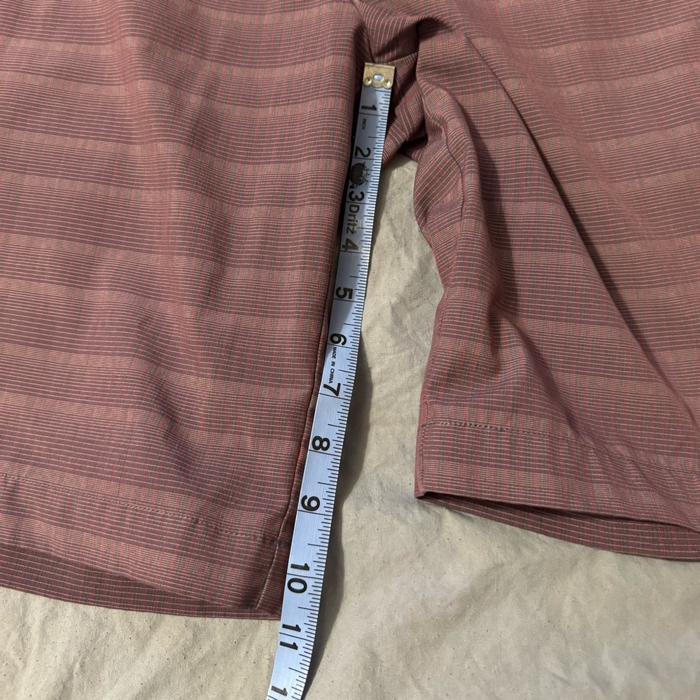Adidas Shorts Mens 30 Golf Red/Purple Striped Check‎ Classic Preppy Casual Chino - Picture 2 of 8
